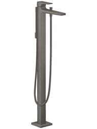 Смеситель Hansgrohe Metropol 32532340  для ванны однорычажный, напольный, шлиф черный хром — миниатюра 1