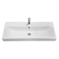 Раковина AQUATON Адриана 90 1WH501629 900x450x170 накладная, перелив, отв. под смеситель, белый
