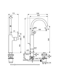 Ideal Standard JOY NEO Vessel ��������� ��� �������� BD155AA �������������, ������ ������, ����