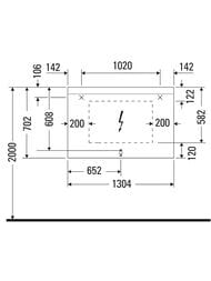 ������� Duravit Light and mirror 1300�700 � ���������� LM783900000