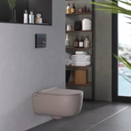 Унитаз подвесной Berges EGO XL 540х360х330 безободковый, сиденье EGO XL микролифт, серый мат. 083216