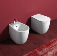 Унитаз приставной Simas VIGNONI (560х365х420) безободковый, универс. выпуск, белый VI 01 bia