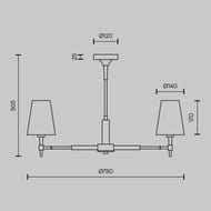 ���������� ���������� Maytoni Zaragoza (��������) H001CL-05BS, IP20, E14�7, ������