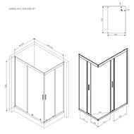 ������� ���������� AM.PM Gem (120�90�190) �������������, ��.����������/���.������ W90G-404-120290-BT