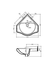�������� ������� Kerasan Retro 103201*1 400�400�560 � ���������� ��� ���������, �����
