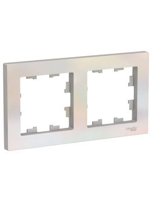 Рамка Systeme Electric ATLASDESIGN 2 поста универсальная жемчуг ATN000402