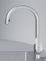 Смеситель AM.PM Like для кухни F8012000 с вытяжным поворотным изливом, хром