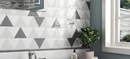 Плитка настенная EQUIPE SCALE TRIANGOLO White (108х124) белая (кв.м.)