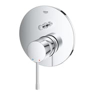 Смеситель для ванны Grohe Essence внешняя часть,однозахватный,без излива,2 потребителя,хром 24058001