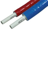Труба металлопластиковая HENCO Standard 16(2,0) в красной изоляции (6мм), 1м