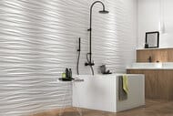 Плитка настенная Atlas Concorde 3D Wall Design Ribbon White Matt (400х800) белая, 8SBW (кв.м.)