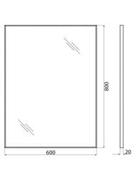 ������� BelBagno (600�800�20) � ������ ����������� ���� SPC-AL-600-800 Nero