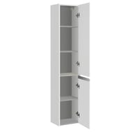 Шкаф-колонна AQUATON Лондри 1A236203LH010 240x340x1600 подвесной, 2 дверцы, белый глянец