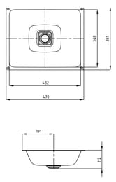 �������� ������������ Kaldewei CONO 3078 (470�381) ��� ��������, �����-����� �������