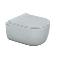 Унитаз подвесной Berges EGO 490х370х325 безободковый, сиденье Toma slim SO микролифт, белый 082111