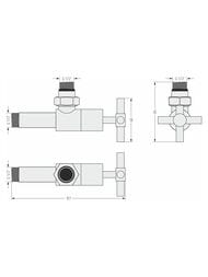 ������� ������� ����� ������� ������, 1/2"��1/2"�, 03-1408-1212