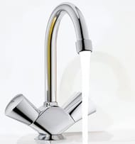 Смеситель Grohe Costa S 21338001 для умывальника на одно отверстие, высокий излив, цепочка