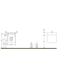 ����� ��� �������� Duravit D-Neo 364�440�222 ���������, 1 ������, ����� ������ DE4218R04220000