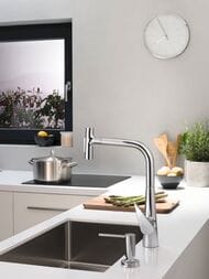 Смеситель Hansgrohe Talis Select M51 для кухни 300 вытяжной душ хром 72823000 — изображение 2