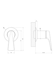 C�������� ��� ���� Gessi Ventaglio ������������, �������������, ��� �����. �����, ���� 72109.031