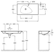   Jacob Delafon NOUVELLE VAGUE (1010510130)  ,  EXAQ112-Z-00