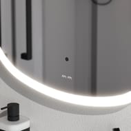 Зеркало AM.PM Func (600х600х35) округлые края, контурная LED-подсветка, ИК- сенсором M8FMOX0601WGS