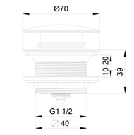 ������ ������ ��� ����� 1 1/2 WONZON & WOGHAND, ������������� ������ WW-SS105-BG