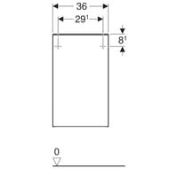 ������� ������� Geberit Smyle Square (360�326�600) ������, ����� 500.359.JR.1