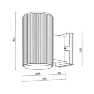 ��������� ���������� Maytoni Rando (�����) O419WL-01W, E27�1 60�� IP 54, �����