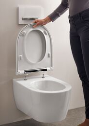 GEBERIT Sigma50 Клавиша смыва, двойной смыв, альпийский белый/кнопки сталь 115.788.11.2