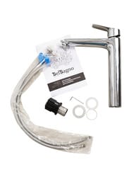 Смеситель для раковины BelBagno DUE-LMC-CRM-W0 228 мм,однозахватный,фиксированный излив,хром — изображение 5