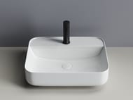 Раковина накладная Ceramicanova Element 500х400х140 прямоугольная, отв. под смеситель, белый CN5015