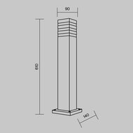 ����������� ���������� Maytoni Unter den Linden (����� ��� ������) O578FL-01B, E27�1 60�� IP 54, ������