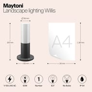 ����������� ���������� Maytoni Willis (������) O418FL-01GR, E27�1 60�� IP 54, �����