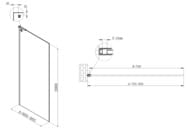 ������� ����������� Vincea Walk in 800x2000 VSW-7HA800CLB   ������