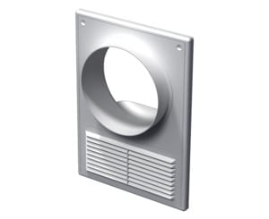 Решетка вентиляционная Vents МВ 125 КВс (182х252) прямоугольная, белая, для гибких воздуховодов