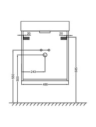 ����� ��� ���������� Jacob Delafon Tolbiac 483�390�520 EB1378-J5 ���������, 2 �����,  �����