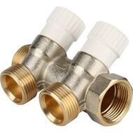 Коллектор распределительный STOUT 3/4", 2 отвода 3/4"ЕК SMB 6851 343402