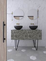 Керамогранитная плитка Wow Love Affair Calacatta Hexagon (200х230) белая 114702 (кв.м.)