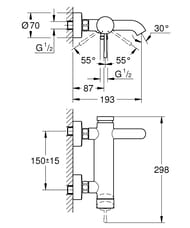 ��������� Grohe Essence+ 33624DA1 ��� ����� ������������, ���������, ������ �����