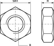 Гайка Walraven BIS М12 ISO 4032, арт.6123012