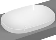 Раковина накладная Vitra Frame 560х390 встраиваемая,антибактериальное покрытие,белый 5652B403-0016