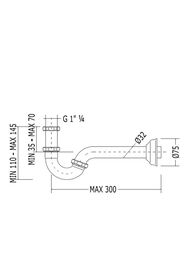 ����� ��� �������� Devon&Devon DDA325CR s-�������� 1 1/4", ����: ����