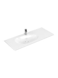 Раковина Villeroy & Boch Antao (1200х500х150) отв. под смес., без перелива, ceramic+, белая 4A77L2R1 — миниатюра 1