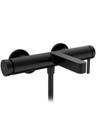 Смеситель Hansgrohe Finoris 76420670 для ванны, настенный, матовый черный — миниатюра 1