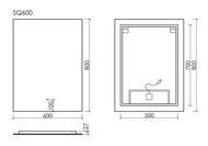 ������� ��� ������ ������� SANCOS Square 2.0 600�800 led ��������� 2700K/4000K/5000K SQ2.600