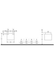 ����� ��� ���������� Duravit Ketho 1000�410�455 ���������, 1 ����, ������ ���. KT669104949