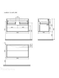 ����� ��� �������� SANCOS Marmi 1.0 (890�445�520) ���������, 1 ����, ��� ��������� MR1.090ECH