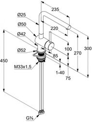  KLUDI L STEEL  , ,    45803F877