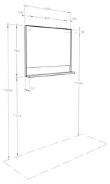 ������� AQUATON ���� ����� 100 1A248002LQX50 1000x121x784 ��� ���������, �����, ��� ������